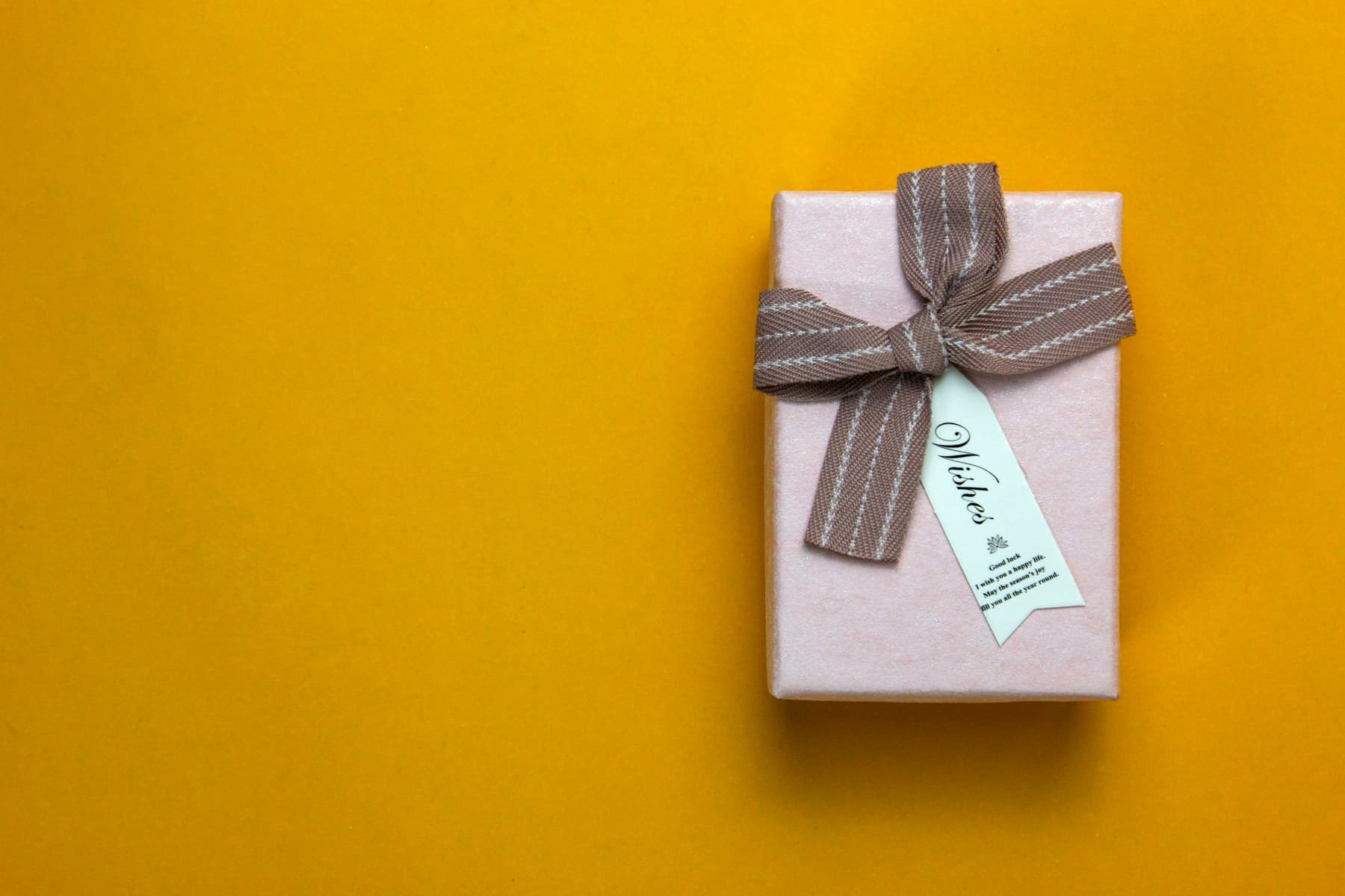 A beautifully wrapped gift prepared for someone special